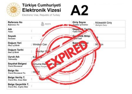 اتمام مدت ویزای ترکیه